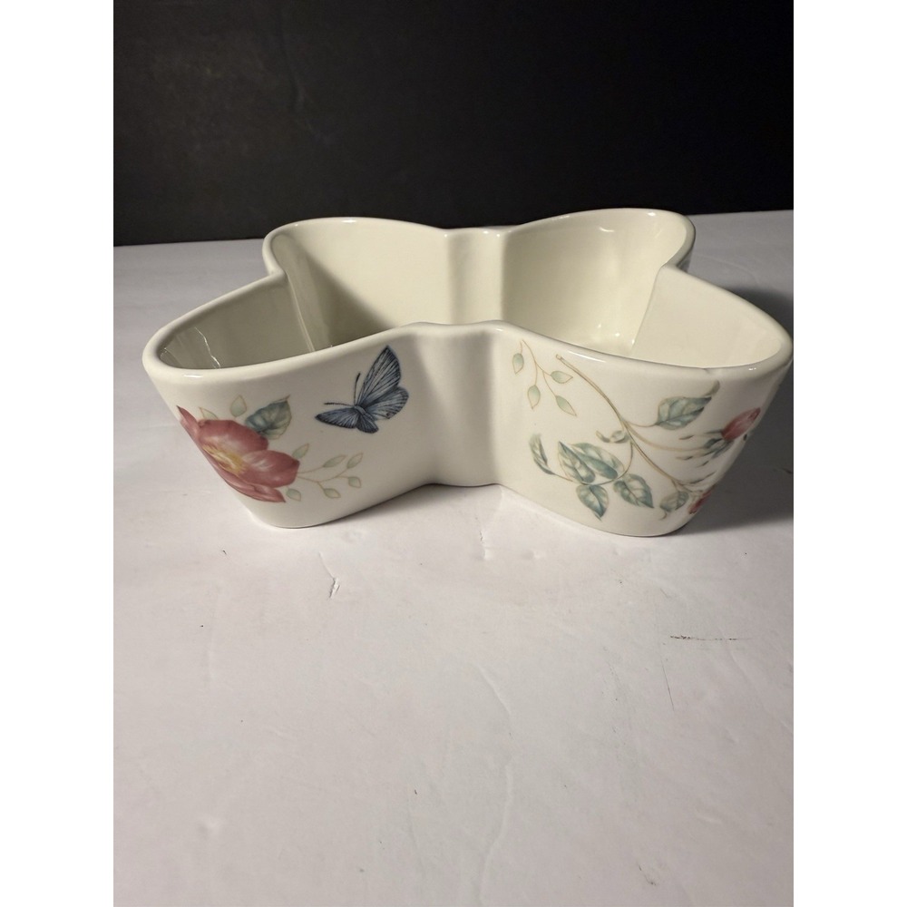 Lenox Butterfly Meadow Blossom Bowl Floral Butterfly 6.5” Louise Le Luyer USA